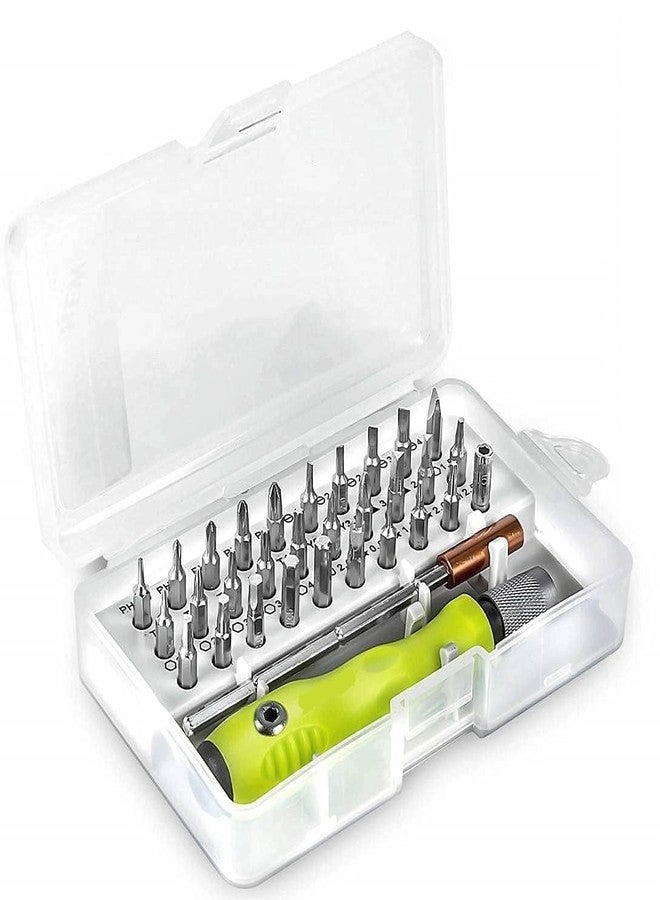 Atevon 32-in-1 Precision Magnetic Screwdriver Set - Repair Tool Kit for Electronics, Laptop, Phone & Gadgets - Ergonomic Handle with Durable Magnetic Tips - Pack of 1 - Image 5